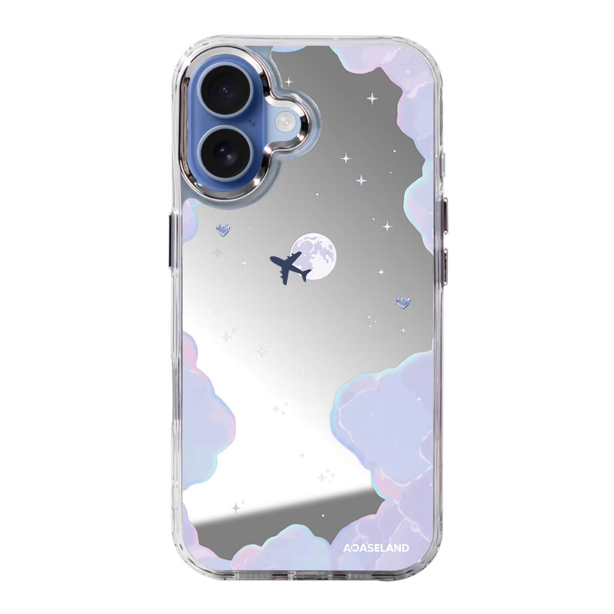 Dreamy Cloud 透明邊鏡面手機殼