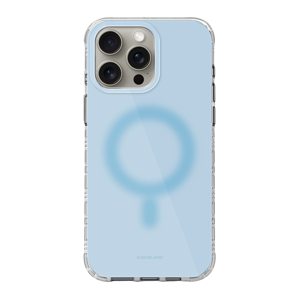 Pure+ 天藍 氣墊防摔手機殼|MagSafe 兼容|客製化文字
