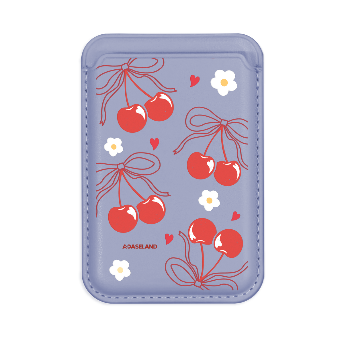 Cherry & Red Ribbon 磁吸卡套