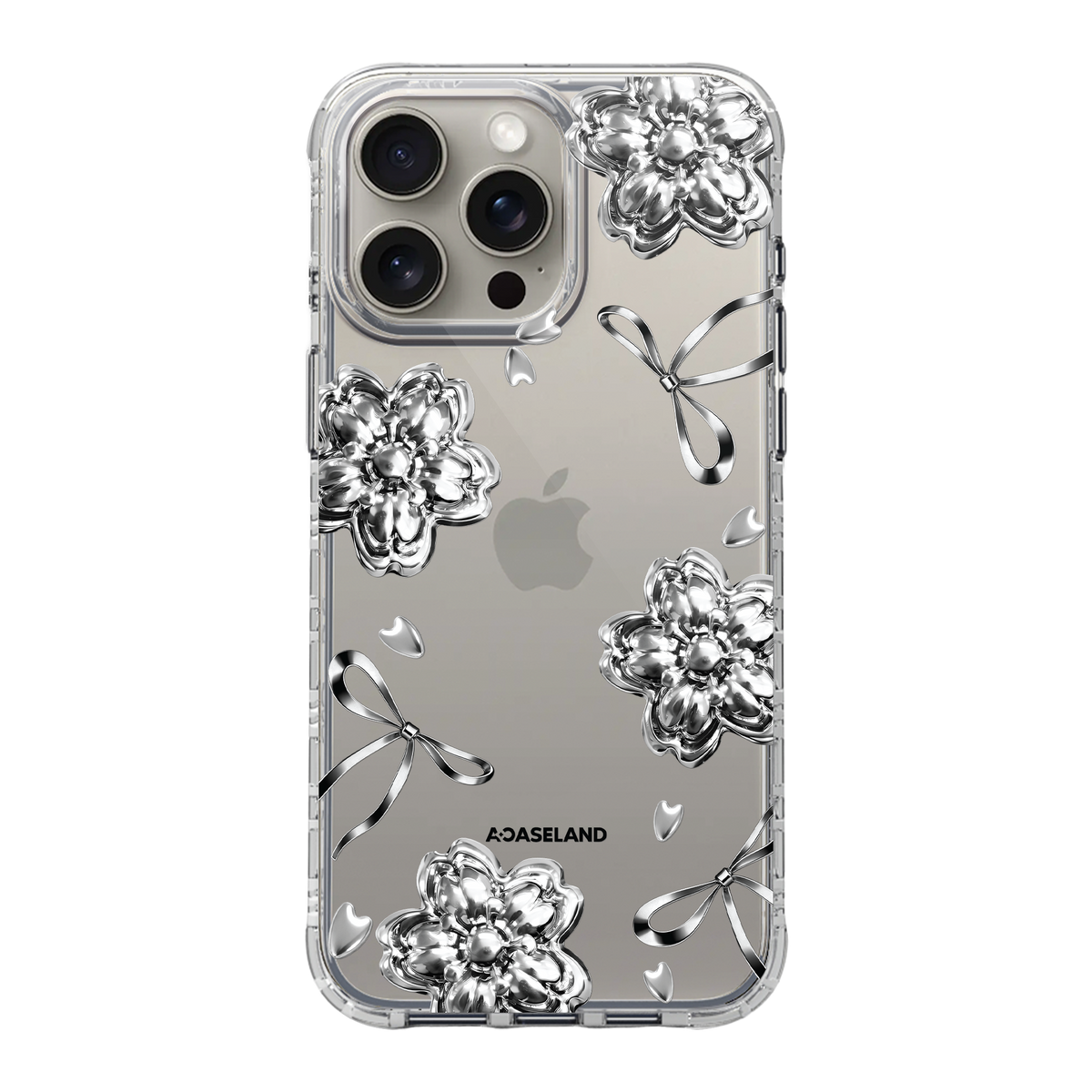 Metal Sakura【Silver Ver.】氣墊防摔手機護殻|MagSafe 兼容