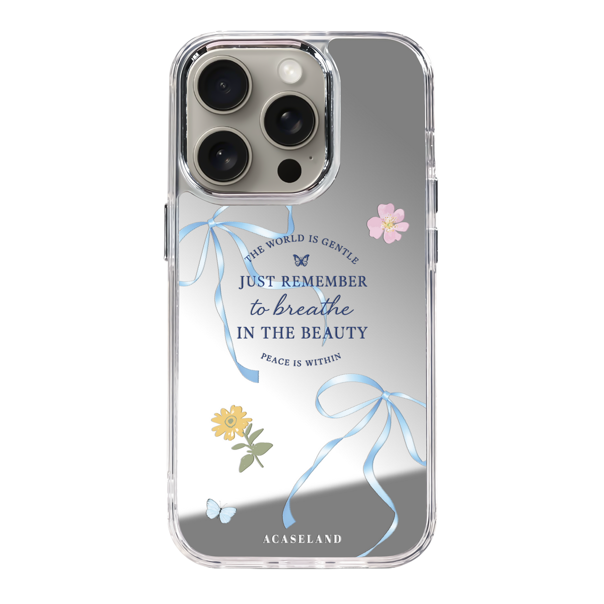 Hello Flower Blue Phone Case