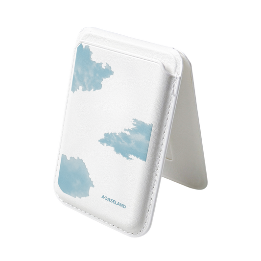 Clouds MagSafe 支架卡包|客製化文字