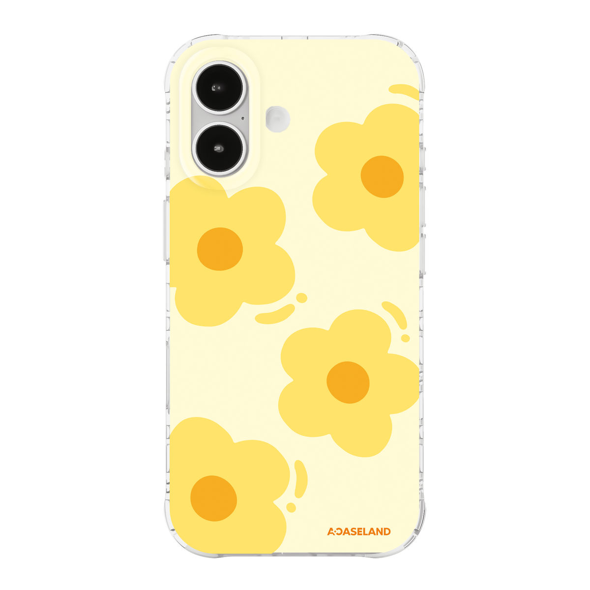 Hello Flower【Yellow】氣墊防摔手機護殻|MagSafe 兼容|客製化文字