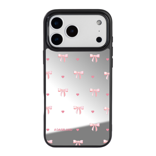 Pink Bowtie Full Ver. 黑邊鏡面手機殼 2.0｜MagSafe 兼容