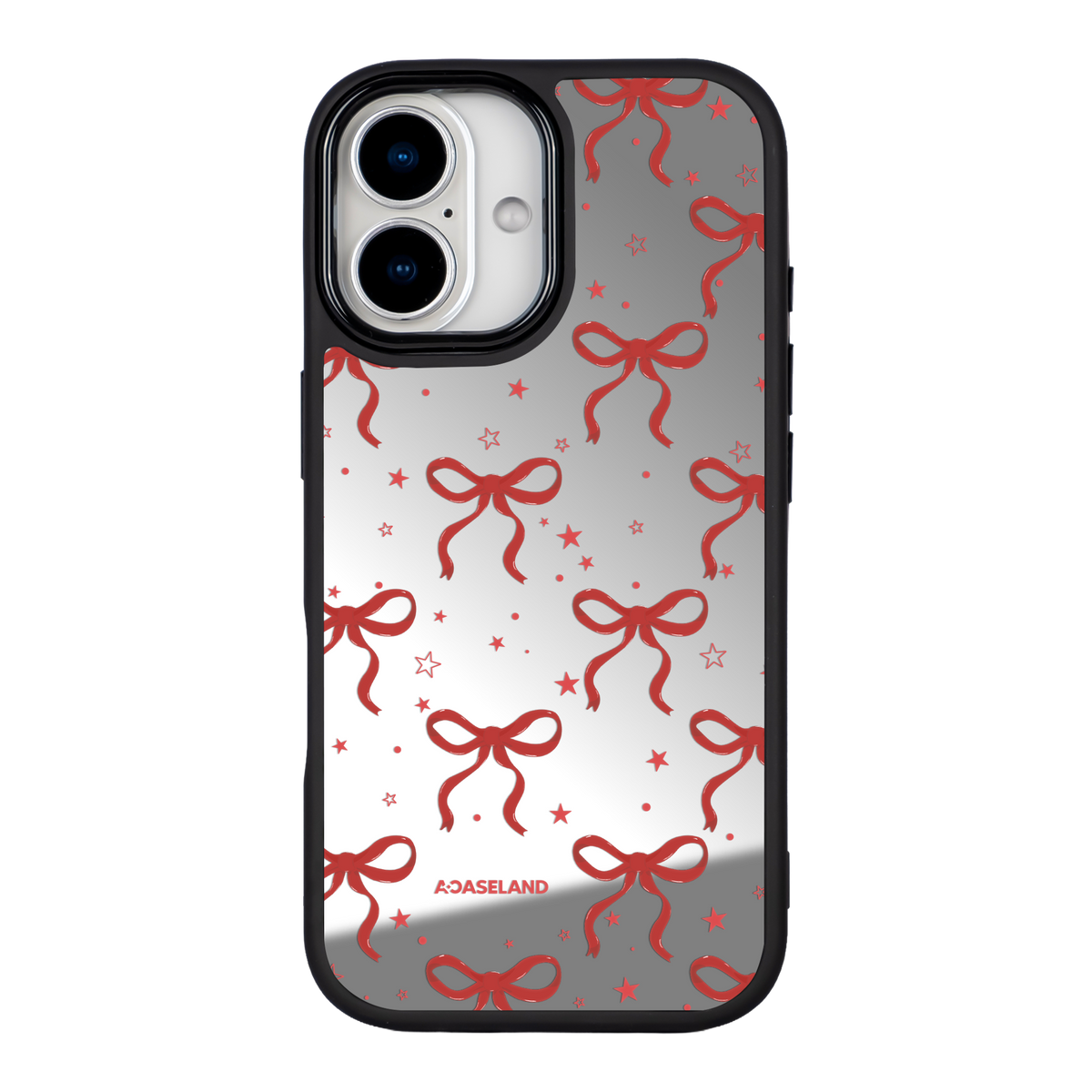 蝴蝶結 Red Ver. 黑邊鏡面手機殼2.0｜MagSafe 兼容
