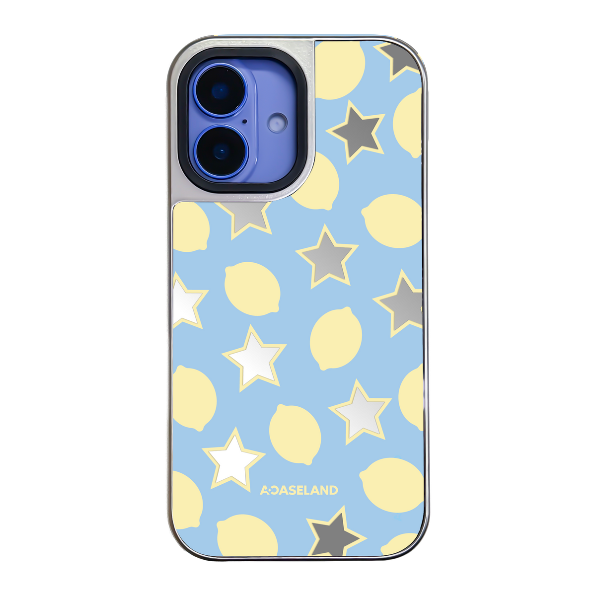 Lemon Stars 銀邊鏡面手機殼｜MagSafe 兼容