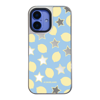 Lemon Stars 銀邊鏡面手機殼｜MagSafe 兼容