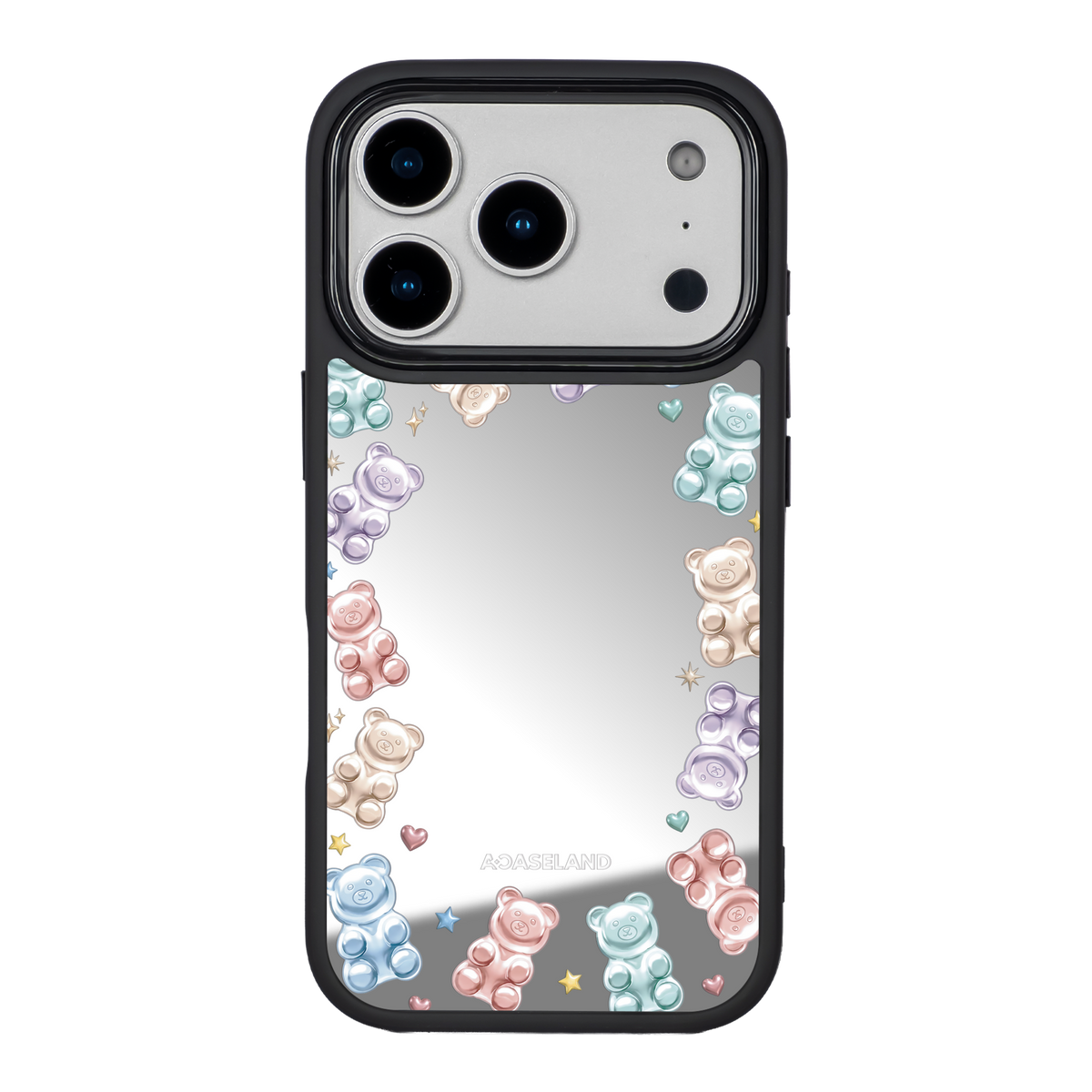 Frosty Jelly Gummy Bear 黑邊鏡面手機殼2.0｜MagSafe 兼容