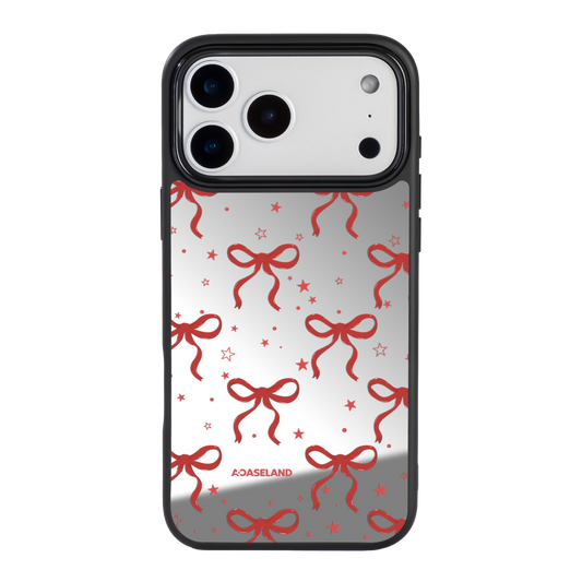 蝴蝶結 Red Ver. 黑邊鏡面手機殼2.0｜MagSafe 兼容