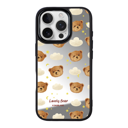 Lovely Bear 黑邊鏡面手機殼2.0｜MagSafe 兼容