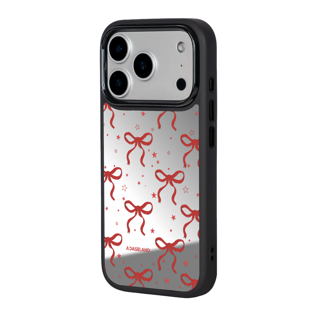 蝴蝶結 Red Ver. 黑邊鏡面手機殼2.0｜MagSafe 兼容