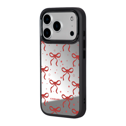 蝴蝶結 Red Ver. 黑邊鏡面手機殼2.0｜MagSafe 兼容