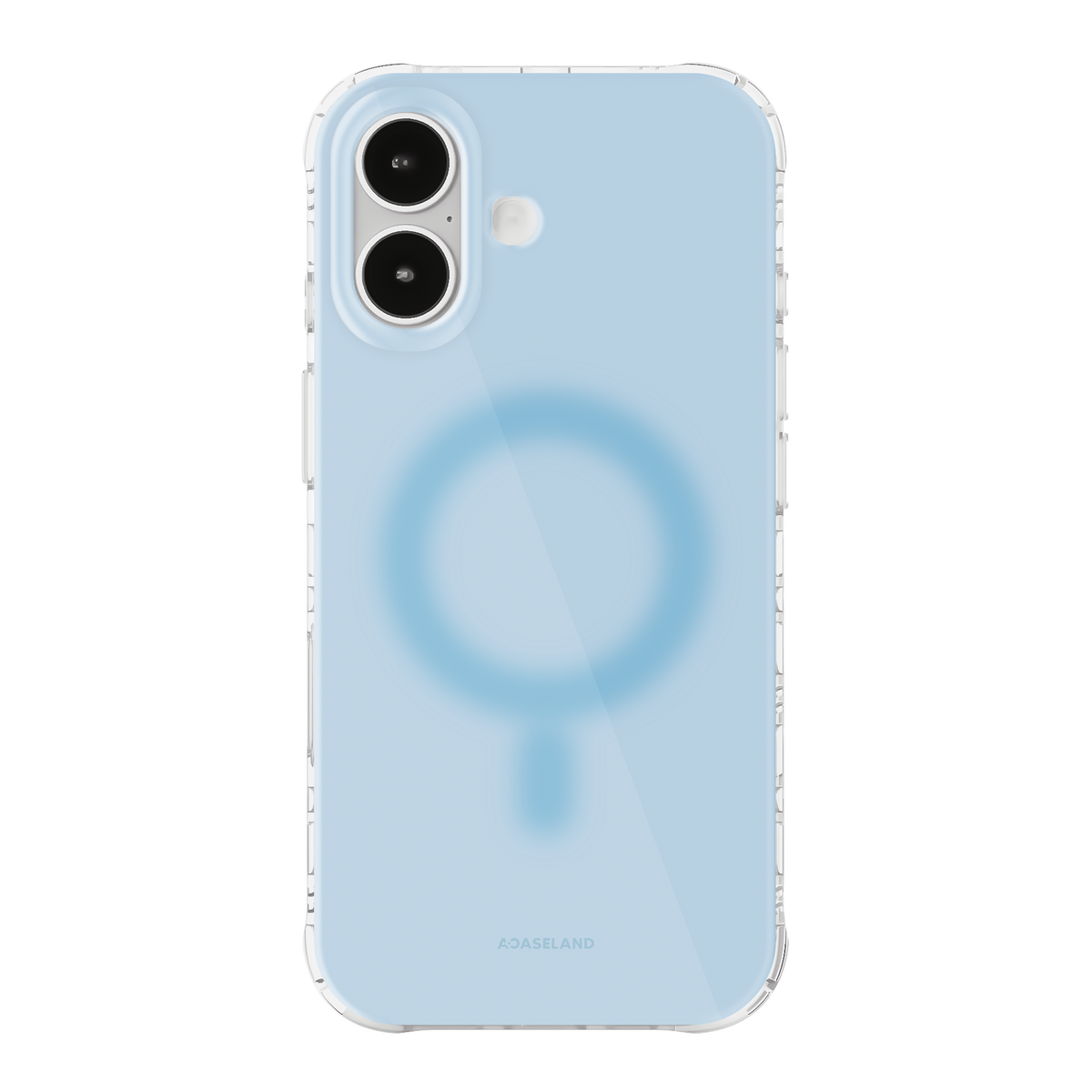 Pure+ 天藍 氣墊防摔手機殼｜MagSafe 兼容｜客製化文字