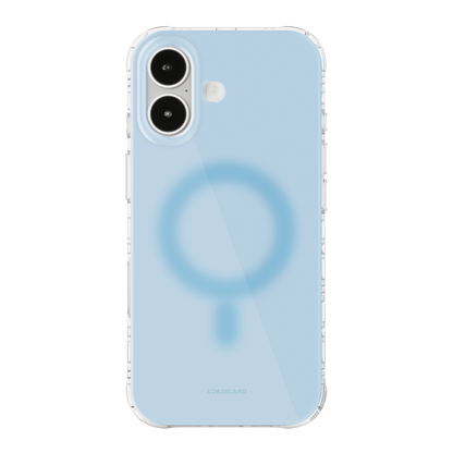 Pure+ 天藍 氣墊防摔手機殼｜MagSafe 兼容｜客製化文字