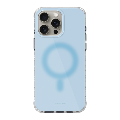 Pure+ 天藍 氣墊防摔手機殼｜MagSafe 兼容｜客製化文字