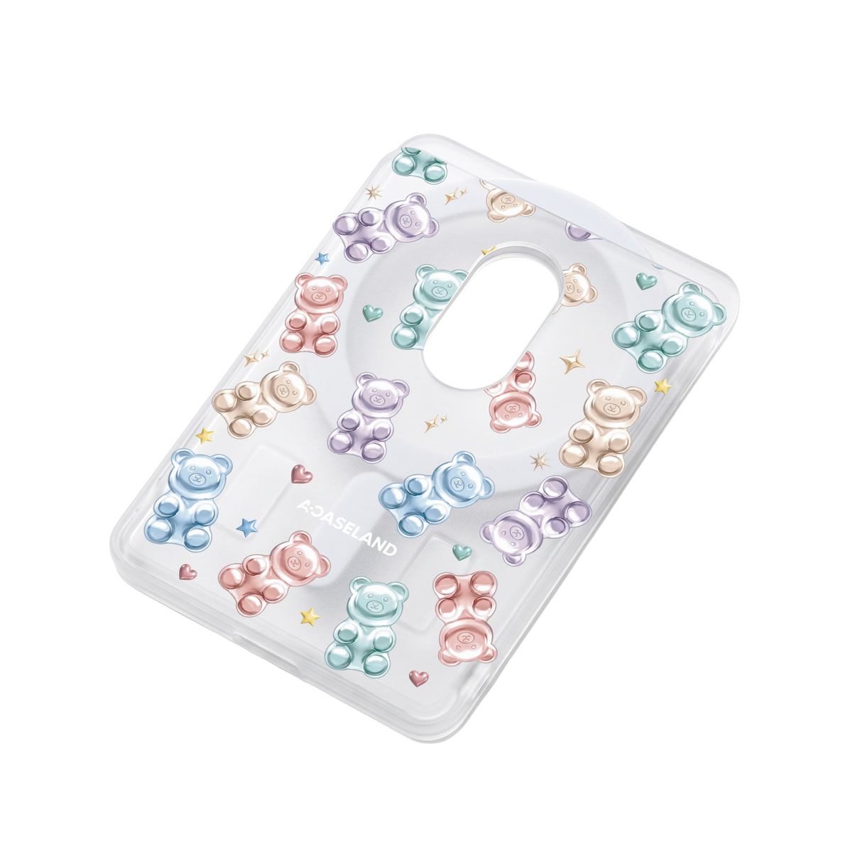 Frosty Jelly Gummy Bear 半透磨砂 MagSafe 卡包｜客製化文字