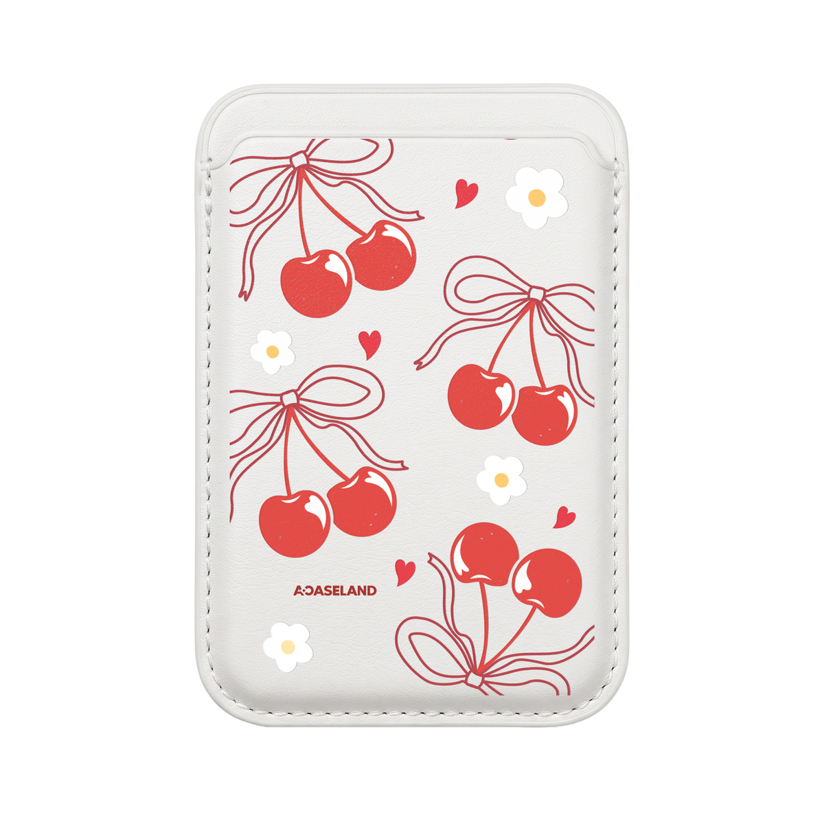Cherry & Red Ribbon 磁吸卡套