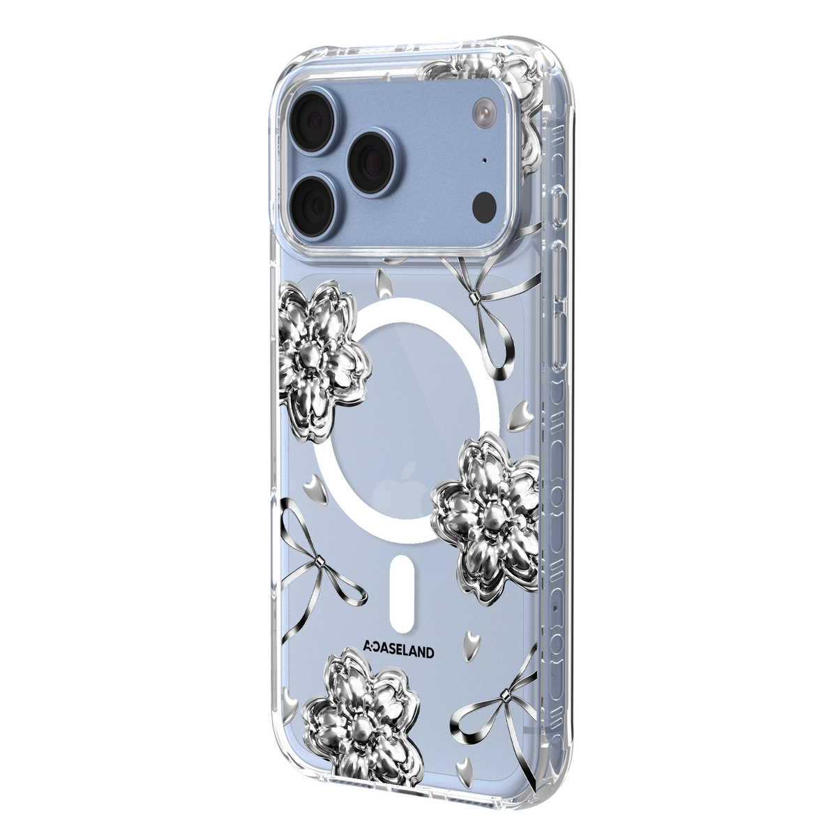 Metal Sakura【Silver Ver.】氣墊防摔手機護殻｜MagSafe 兼容