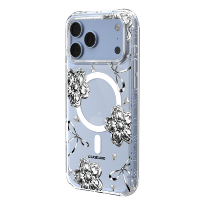 Metal Sakura【Silver Ver.】氣墊防摔手機護殻｜MagSafe 兼容