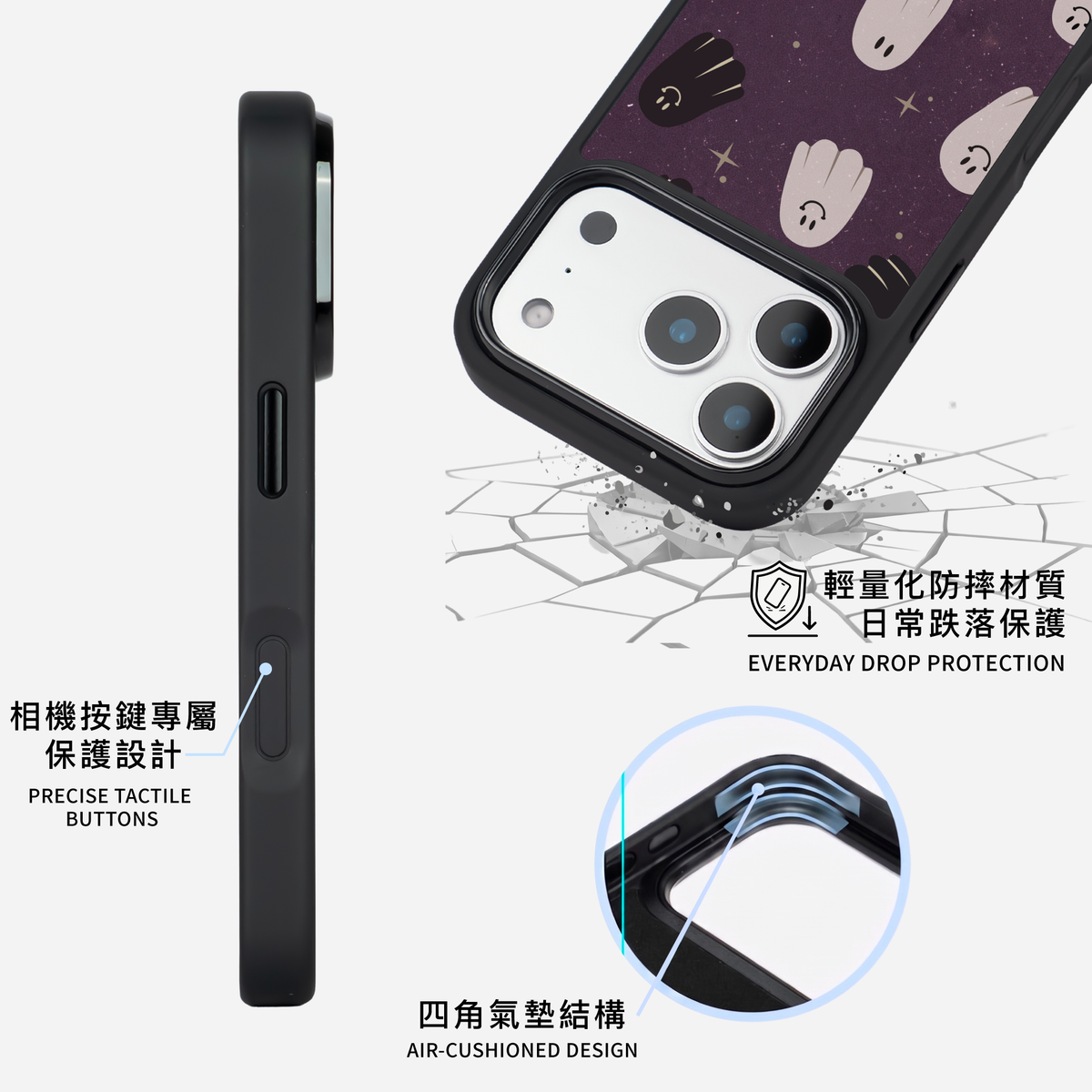 可愛小鬼【暮色紫特別版】｜黑邊手機殼 2.0・亮面｜MagSafe 兼容