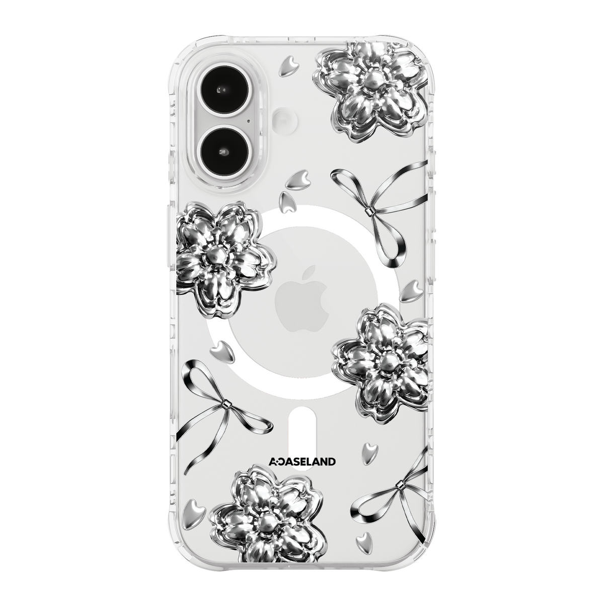 Metal Sakura【Silver Ver.】氣墊防摔手機護殻｜MagSafe 兼容