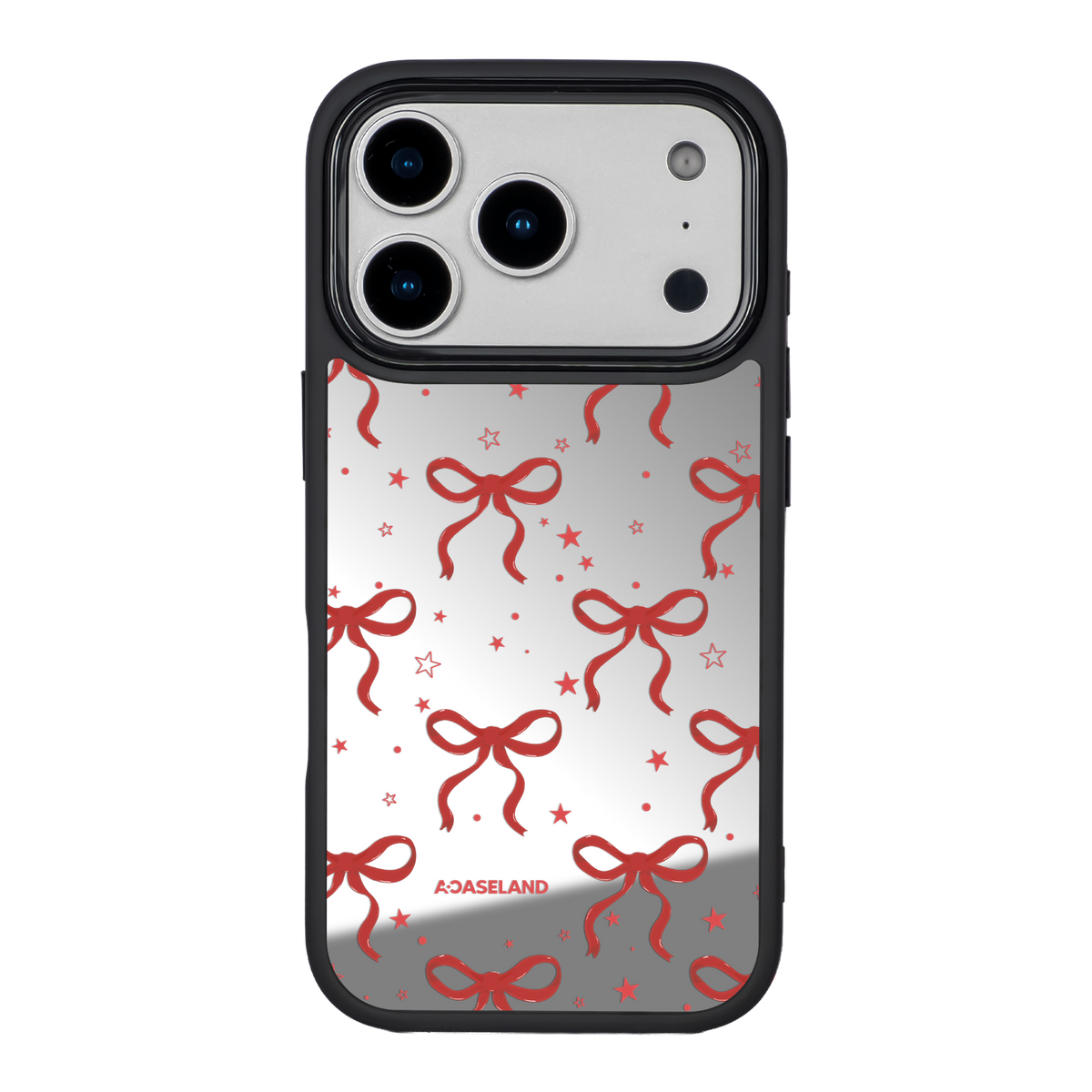 蝴蝶結 Red Ver. 黑邊鏡面手機殼2.0｜MagSafe 兼容