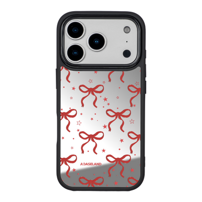 蝴蝶結 Red Ver. 黑邊鏡面手機殼2.0｜MagSafe 兼容
