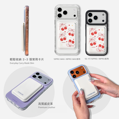 Cherry & Red Ribbon 磁吸卡套支架