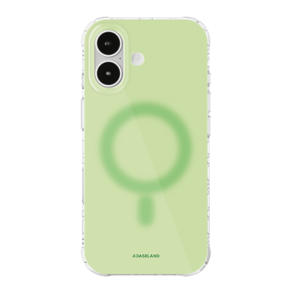 Pure+ 鼠尾草綠 氣墊防摔手機護殼 ｜MagSafe 兼容｜客製化文字