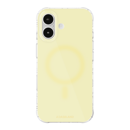 Pure+ 奶油黃 氣墊防摔手機護殼｜MagSafe 兼容｜客製化文字