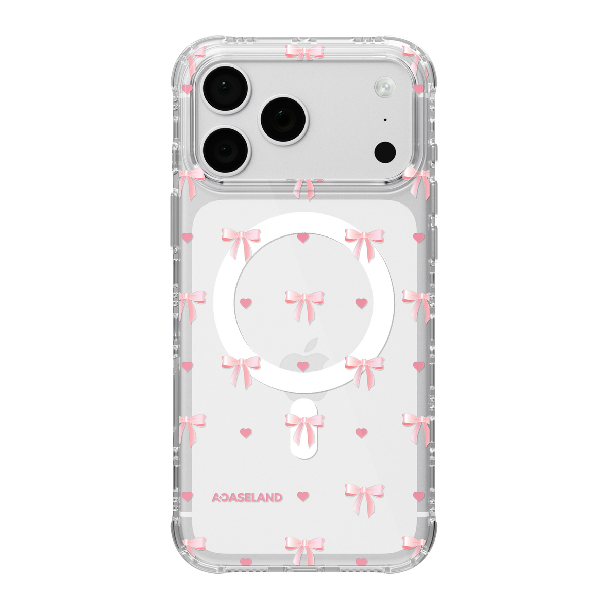 Pink Bowtie 氣墊防摔手機護殼｜MagSafe 兼容
