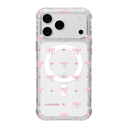 Pink Bowtie 氣墊防摔手機護殼｜MagSafe 兼容
