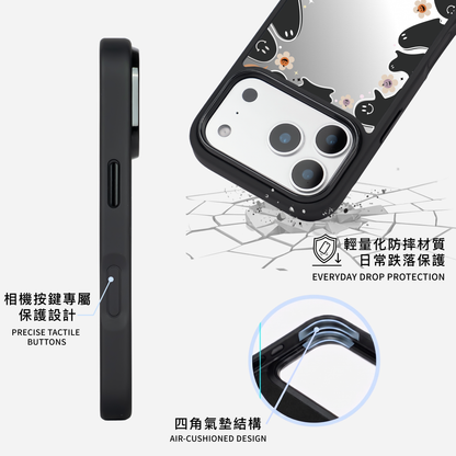 Ghost Party 黑邊鏡面手機殼2.0｜MagSafe 兼容