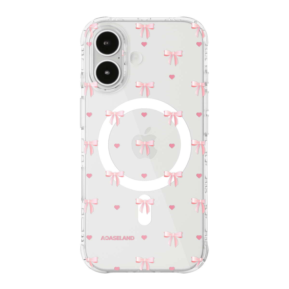 Pink Bowtie 氣墊防摔手機護殼｜MagSafe 兼容