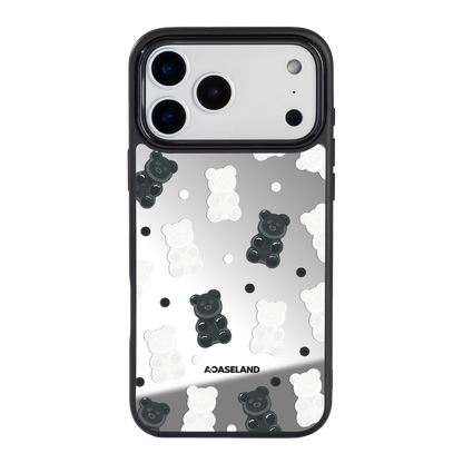 Dotty Mono Gummy Bear 黑邊鏡面手機殼2.0｜MagSafe 兼容