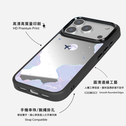 Dreamy Cloud 黑邊鏡面手機殼2.0｜MagSafe 兼容