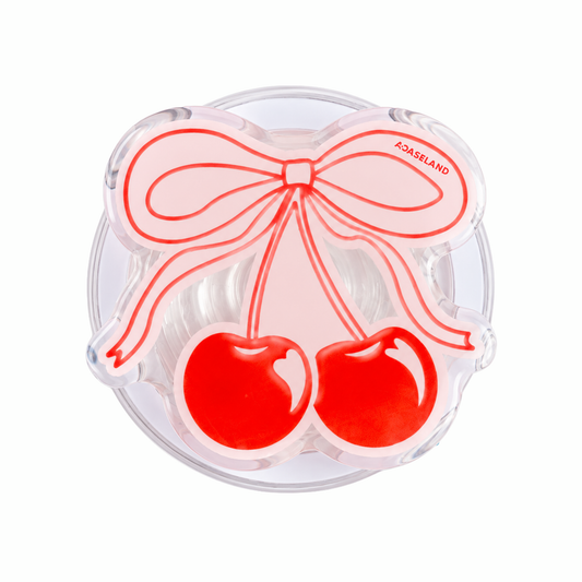 Cherry & Red Ribbon｜磁吸氣囊手機支架