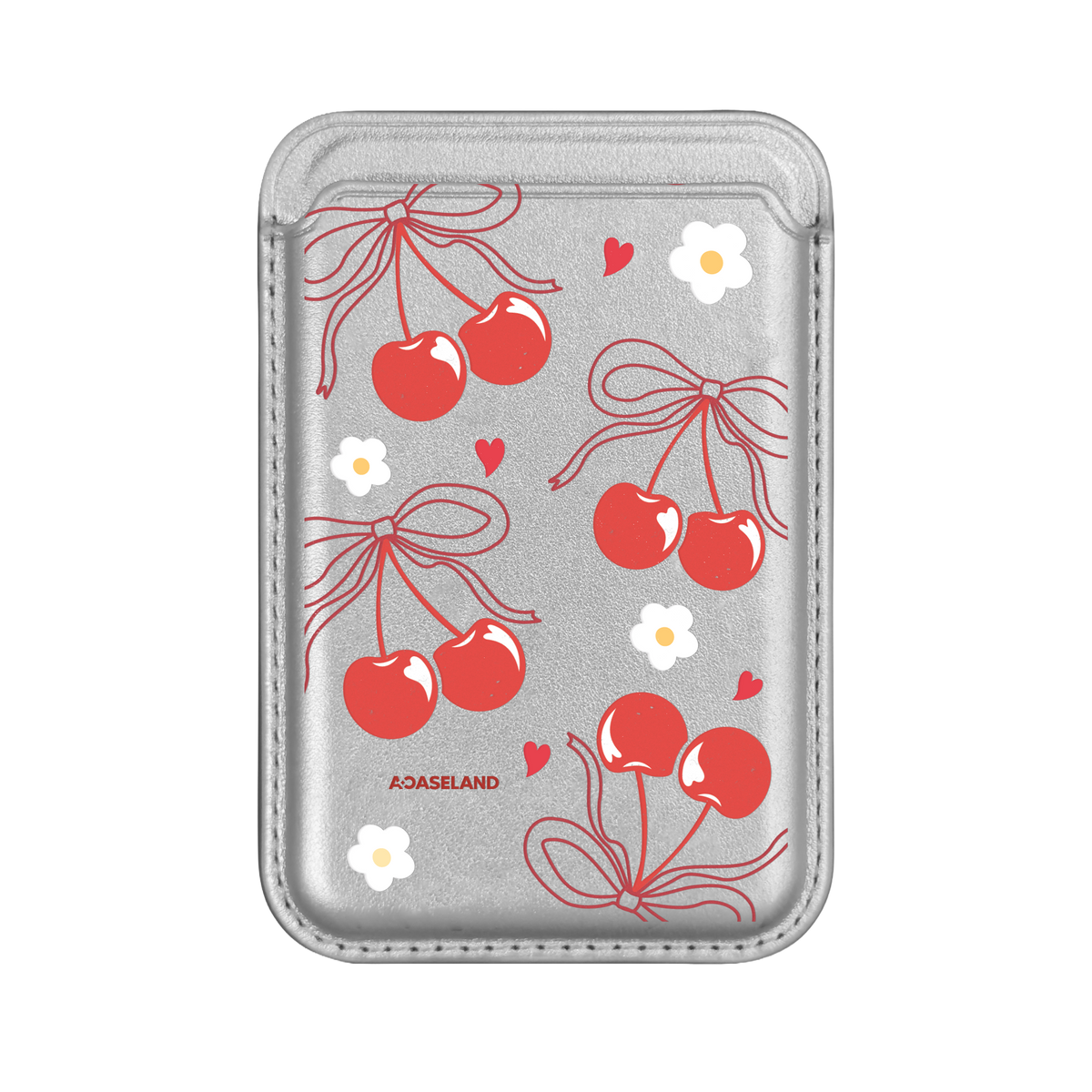 Cherry & Red Ribbon 磁吸卡套