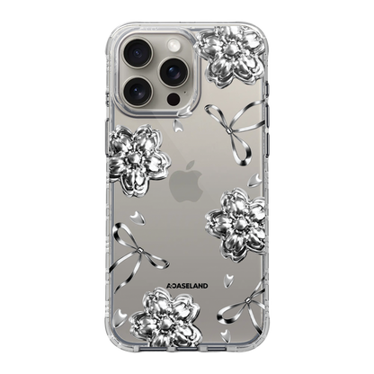 Metal Sakura【Silver Ver.】氣墊防摔手機護殻｜MagSafe 兼容