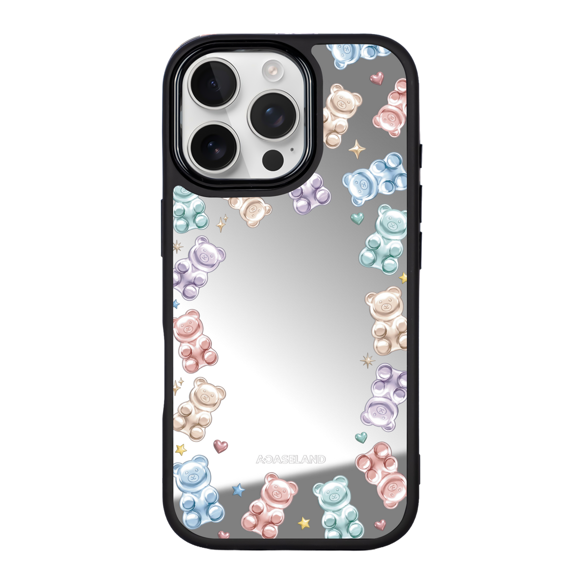 Frosty Jelly Gummy Bear 黑邊鏡面手機殼2.0｜MagSafe 兼容