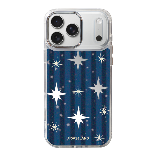 Winter Night Star 透明邊鏡面手機殼｜客製化文字