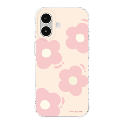 Hello Flower【Pink】氣墊防摔手機護殻｜MagSafe 兼容｜客製化文字