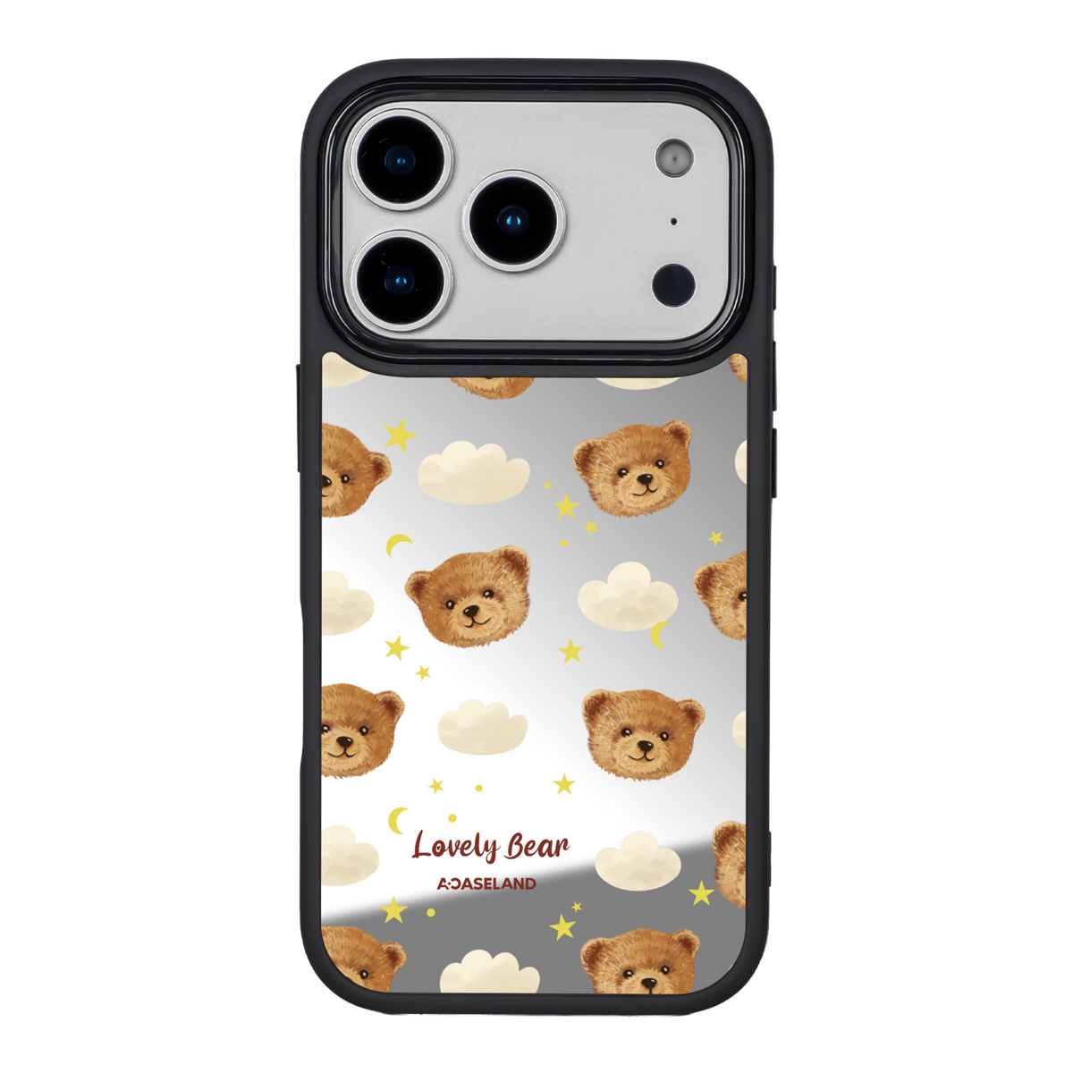 Lovely Bear 黑邊鏡面手機殼2.0｜MagSafe 兼容
