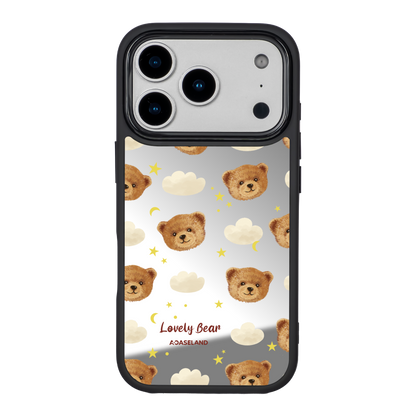 Lovely Bear 黑邊鏡面手機殼2.0｜MagSafe 兼容