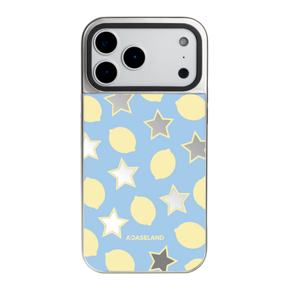 Lemon Stars 銀邊鏡面手機殼｜MagSafe 兼容