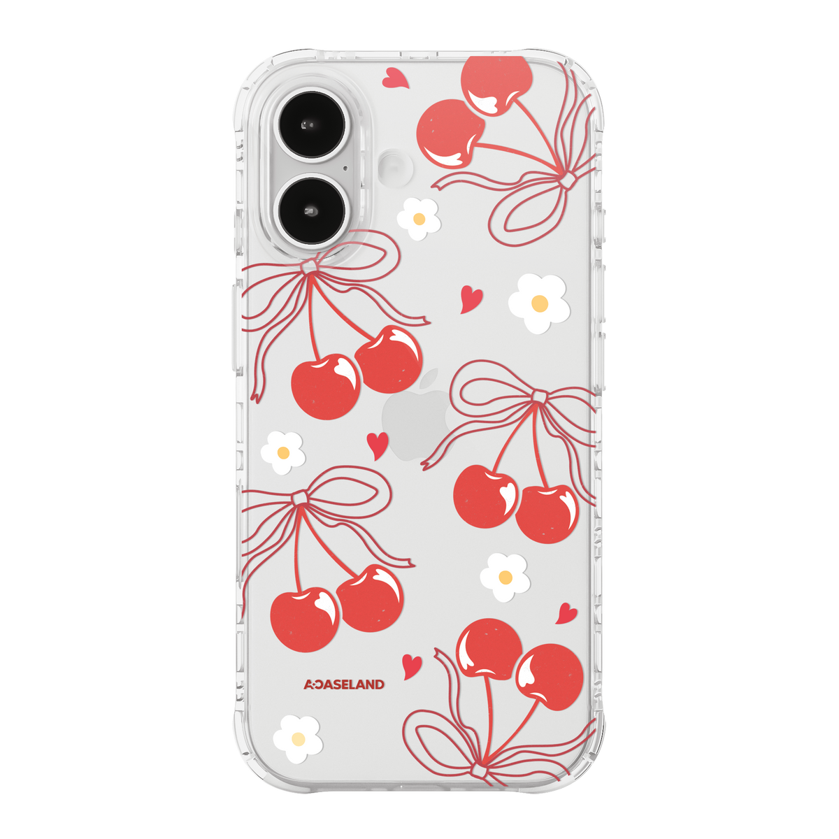 Cherry & Red Ribbon 氣墊防摔手機護殻｜MagSafe 兼容