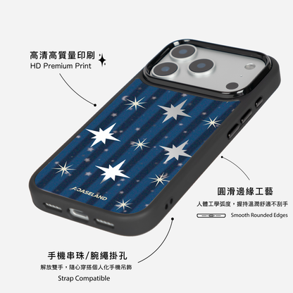 Winter Night Star 黑邊鏡面手機殼2.0｜MagSafe 兼容