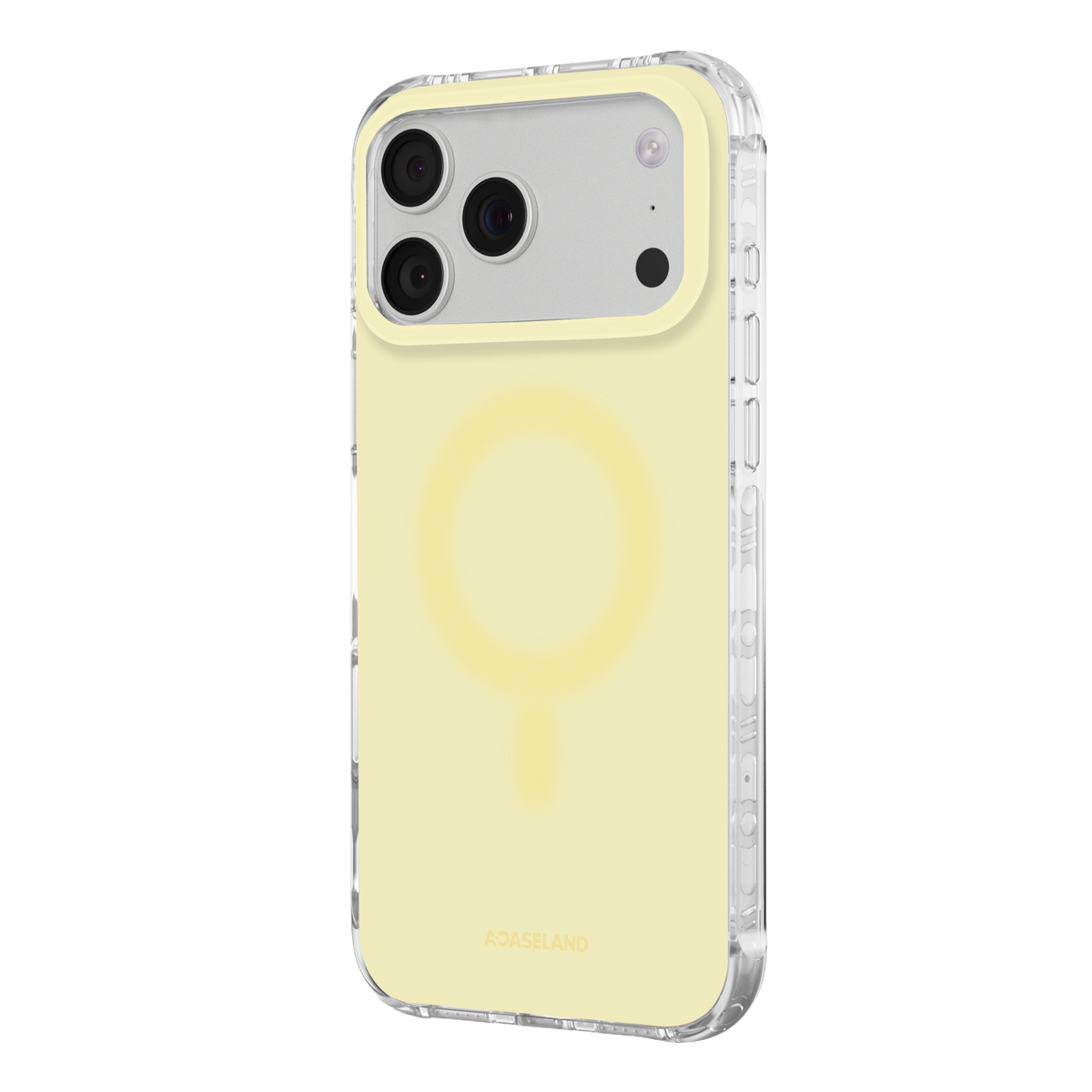 Pure+ 奶油黃 氣墊防摔手機護殼｜MagSafe 兼容｜客製化文字