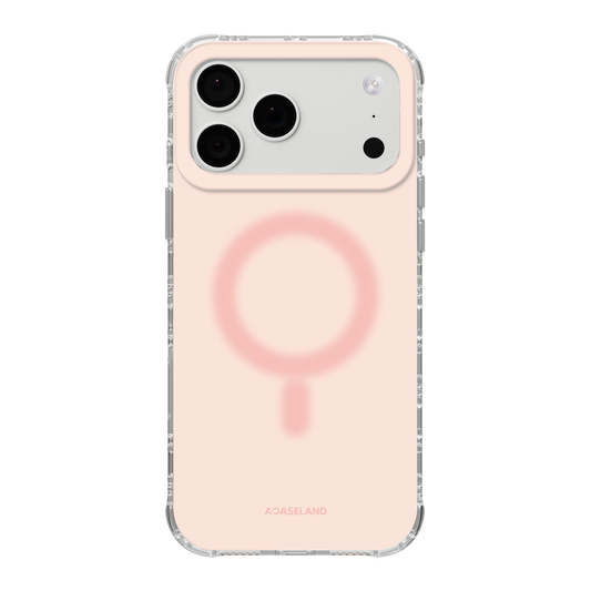 Pure+ 粉色 氣墊防摔手機護殼｜MagSafe 兼容｜客製化文字