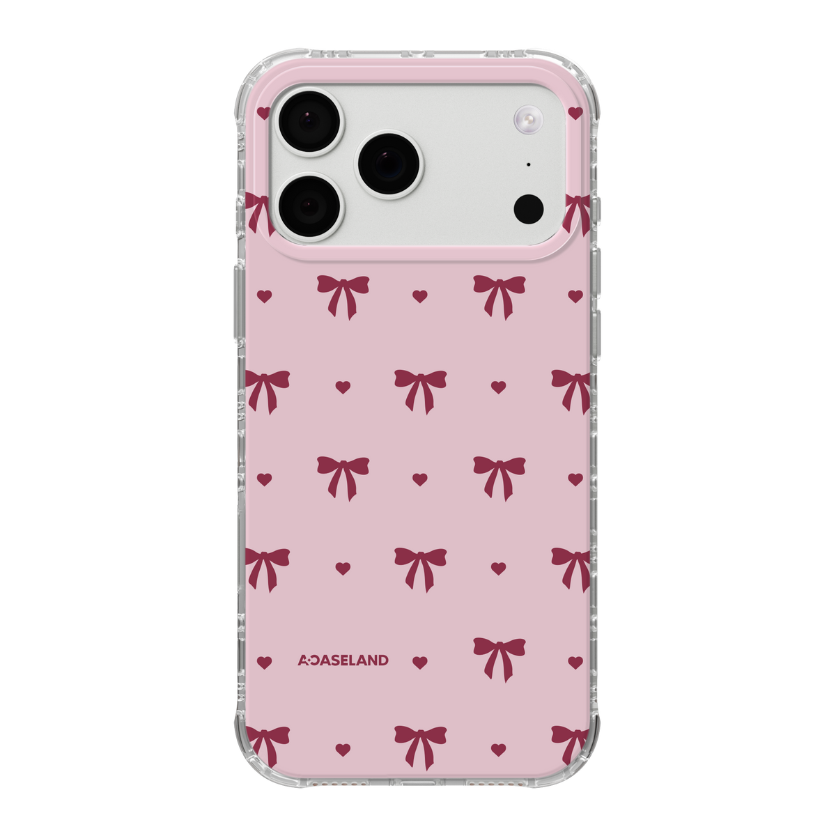 蝴蝶結【Pink Ver.】氣墊防摔手機護殻｜MagSafe 兼容